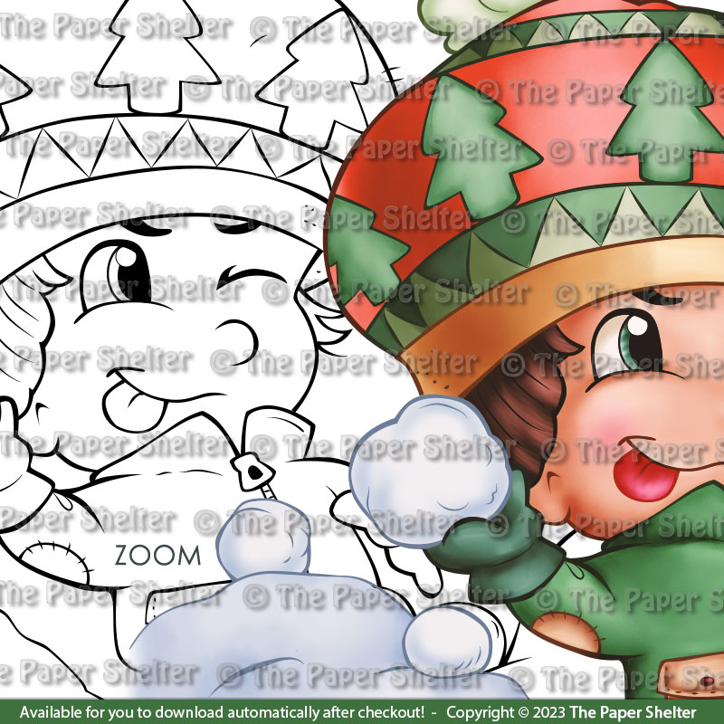 Frosty Fun - Digital Stamp